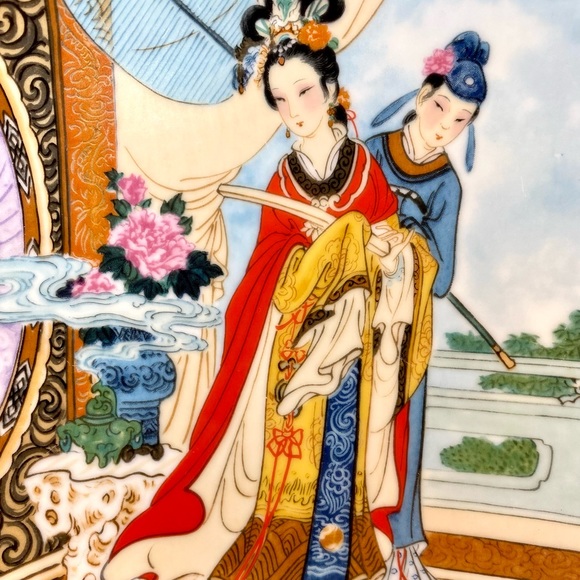 1986 Imperial Jingdezhen Porcelain -Beauties of the Red Mansion Collectors Plate - Picture 11 of 12